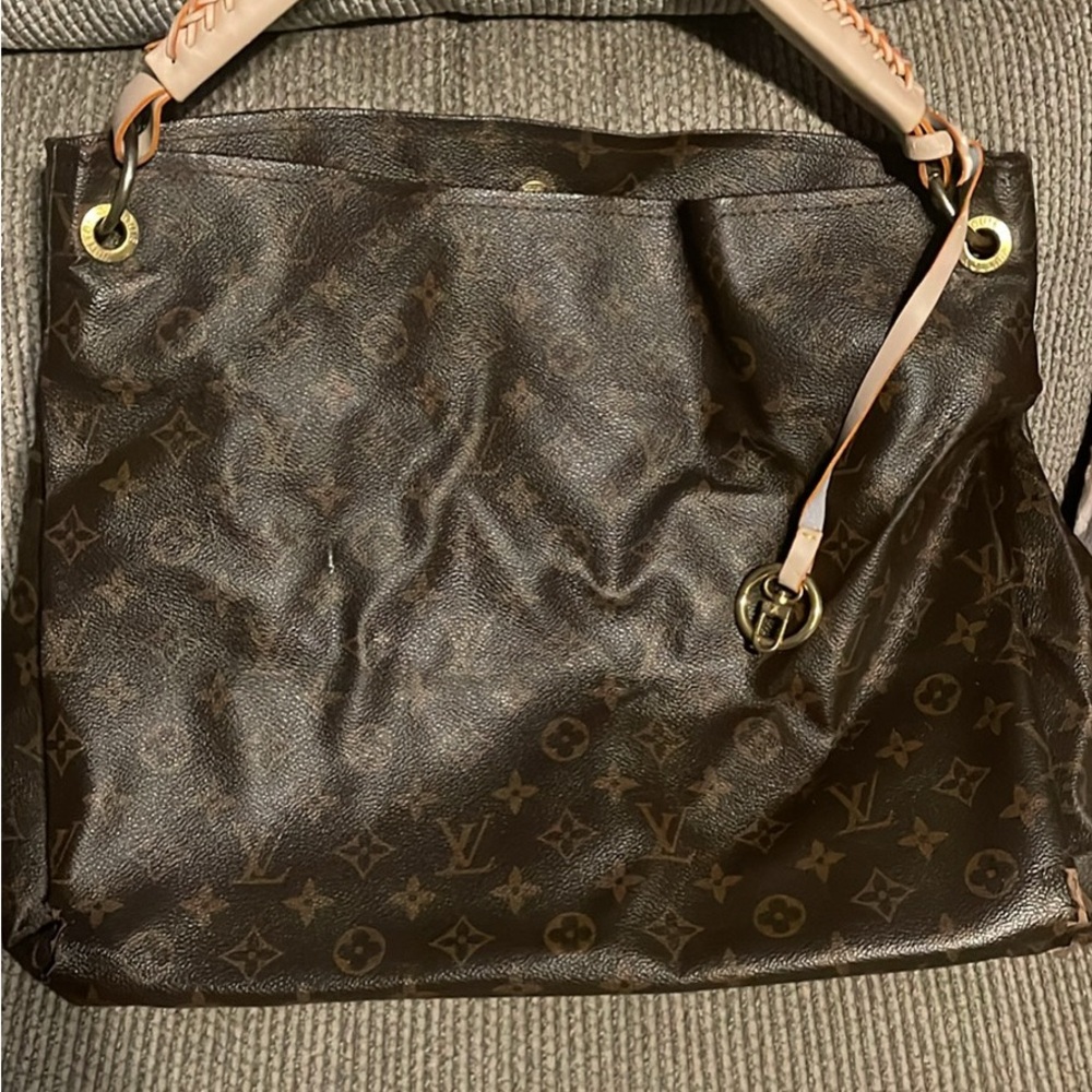 Brown Monogram Tote Bag